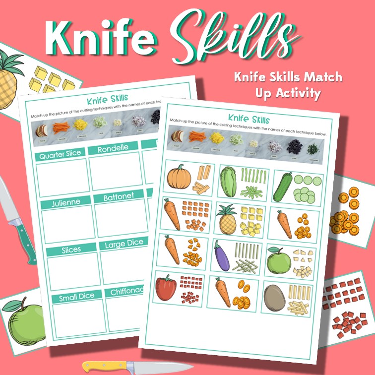 Knife Skills Matchup Activity