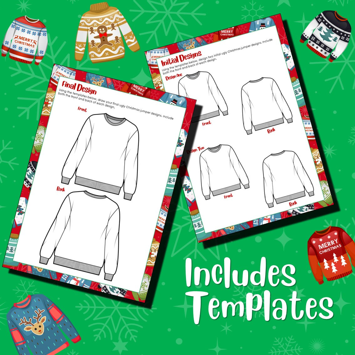 Ugly Christmas Jumper Design Challenge – Festive Textiles Design Project (Stage 4–5, NSW Syllabus)