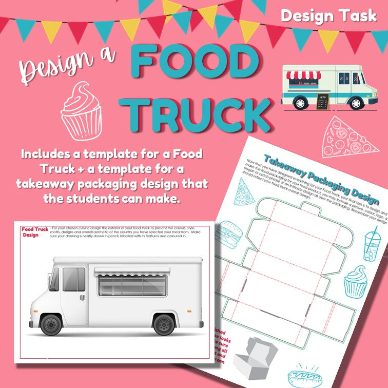 Design a Food Truck | Food Technology Design Task | Stage 4–5 Food Tech | Branding, Menu & Packaging Project