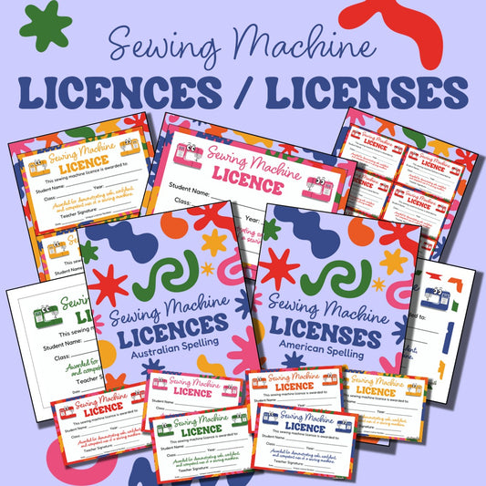 Sewing Machine Licences/ Licenses | Textiles Technology Safety Assessment | FCS