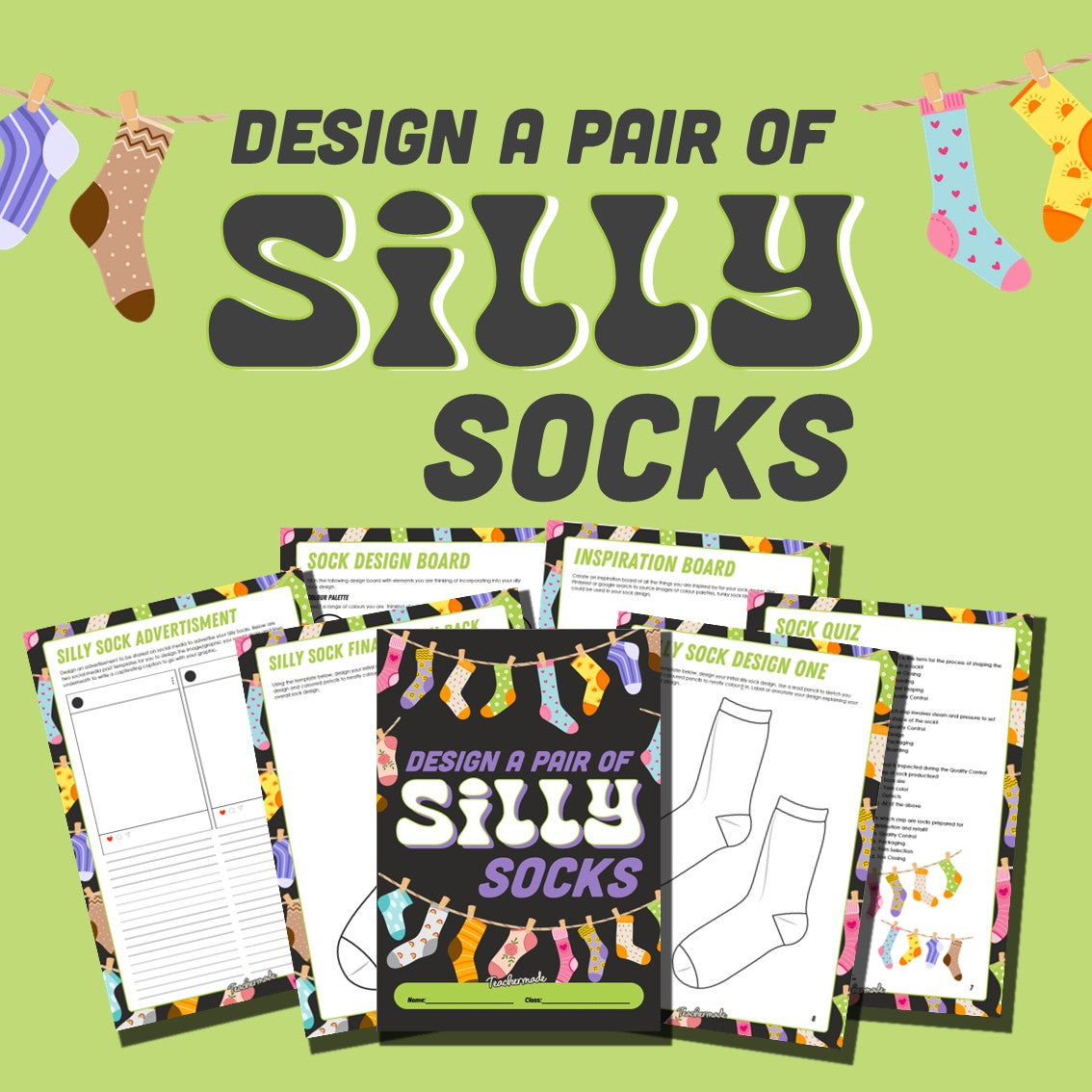 Design A Pair of Silly Socks | Technology Mandatory | Design Challenge | Year 7 and 8