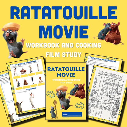 Ratatouille Film Study Workbook | 8-Page Food Technology & Design and Technologies Resource