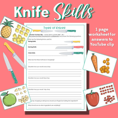 Knife Skills Matchup Activity