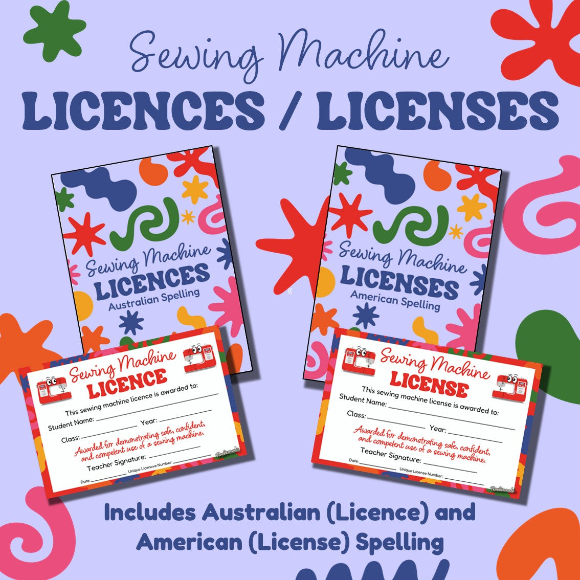 Sewing Machine Licences/ Licenses | Textiles Technology Safety Assessment | FCS
