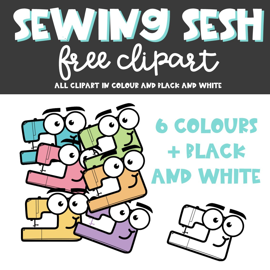 Sewing Session Free Clipart | Textiles & Design Classroom Illustrations