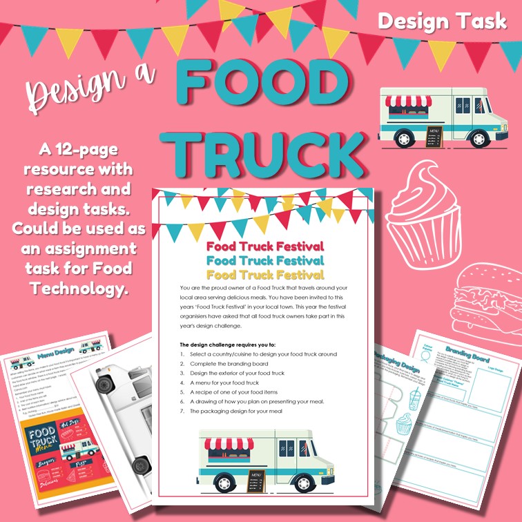 Design a Food Truck | Food Technology Design Task | Stage 4–5 Food Tech | Branding, Menu & Packaging Project