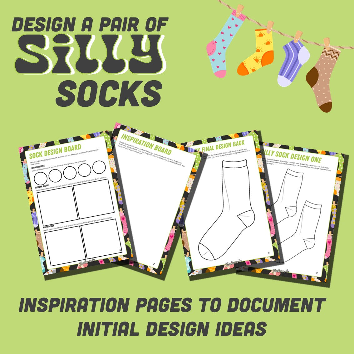 Design A Pair of Silly Socks | Technology Mandatory | Design Challenge | Year 7 and 8