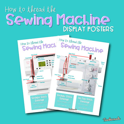 How to Thread a Sewing Machine – Classroom Display Posters | Free Textiles Technology Resource